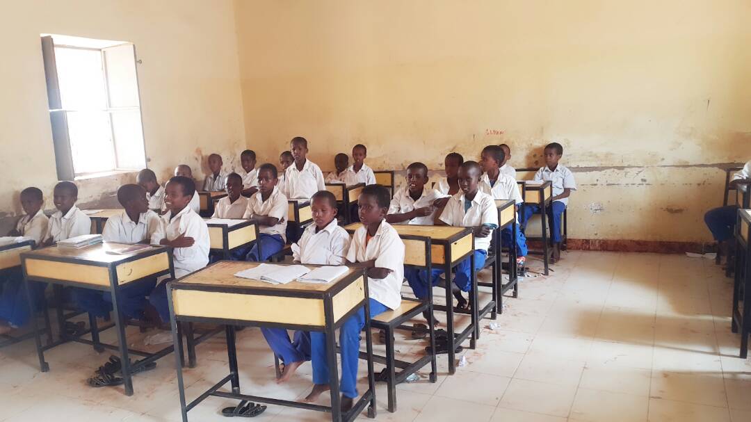Classroom supported by SWS in Somalia